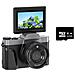 Fotocamera Digitale Hd Con Schermo Ribaltabile E Scheda Di Memoria Da 32gb - Ideale Per Uso Domestico - Foto miniatura 1