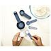 Set Misurini Nest Measure Tazze E Cucchiai Dosatori Per Cucina Salvaspazio Con Misure Metriche E Imperiali Design Impilabile Colore Blu - Foto miniatura 4