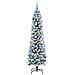 Albero di Natale artificiale con 300 LED Bianco 210 cm - Foto miniatura 4