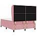 Letto a molle con materasso Rosa 190 x 140 cm Poliestere - Foto miniatura 9