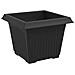 Vaso quadrato per fiori 24 pcs Nero 23 x 23 x 17,5 cm Plastica - Foto miniatura 5