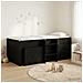 Struttura Letto Loft con Mobile 3 pz Nero Legno multistrato - Foto miniatura 2