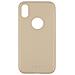 Custodia In Pelle Sintetica Sottile Dorata Per Iphone X /xs - Foto miniatura 1