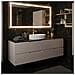 Mobiletto, Bianco, 120 cm, Con piano di lavoro, 4 cassetti, Sospeso, Frontali in MDF, MODERNO - Foto miniatura 4