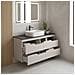 Mobiletto, Bianco, 120 cm, Con piano di lavoro, 4 cassetti, Sospeso, Frontali in MDF, MODERNO - Foto miniatura 5