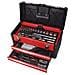 Valigia Cassettiera Completa Di 104 Utensili Manuali In Cromo Vanadio - Foto miniatura 1