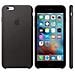 Custodia in Pelle per iPhone 6S Plus Nero - Foto miniatura 3