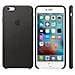 Custodia in Pelle per iPhone 6S Plus Nero - Foto miniatura 7