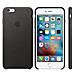 Custodia in Pelle per iPhone 6S Plus Nero - Foto miniatura 12