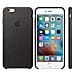 Custodia in Pelle per iPhone 6S Plus Nero - Foto miniatura 17