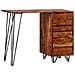 Scrivania con 1 Cassetto 1 Armadietto Legno Massello Sheesham - Foto miniatura 4