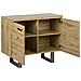 Credenza A 2 Ante Colore Legno Naturale Timber - Foto miniatura 17