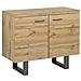 Credenza A 2 Ante Colore Legno Naturale Timber - Foto miniatura 6