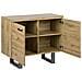 Credenza A 2 Ante Colore Legno Naturale Timber - Foto miniatura 11