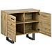 Credenza A 2 Ante Colore Legno Naturale Timber - Foto miniatura 13