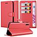 Custodia Compatibile Con Honor 9x Pro In Rosso Carminio - Coperchio Protettiva Con Chiusura Magnetica, Funzione Stand E Tasca Per Le Carte - Foto miniatura 1