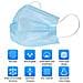 100 Pcs Mascherina Chirurgica, Facile-traspirante Medical Mask, Filtro Dell'aria Maschera, 3 Strati Di Polvere Di Isolamento, Anti-batteriche Trasmissione - Foto miniatura 4