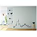 Sticker Skyline City, Milano, Per Soggiorno, Camera, Nero In Vinile, 116 X 1 X 55 Cm - Foto miniatura 1