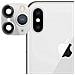 Lente Fotocamera Finta Iphone 11 Pro Bianco Lente Adesiva - Foto miniatura 1