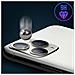 Lente Fotocamera Finta Iphone 11 Pro Bianco Lente Adesiva - Foto miniatura 5
