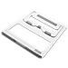 GXF0X02618 supporto per laptop Supporto per computer portatile Grigio, Bianco 38,1 cm (15") - Foto miniatura 4