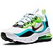 Scarpe Air Max 270 React Se (gs) Taglia 37.5 Codice Cj4060-300 Bianco - Foto miniatura 6