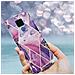 Custodia Compatibile Con Huawei Mate 30 Lite In Marmo Viola Onda No. 14 - Coperchio Protettivo In Silicone Tpu Con Motivo A Mosaico - Foto miniatura 8