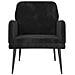 Poltrona Nera 62x79x79 Cm Velluto - Foto miniatura 3