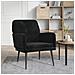 Poltrona Nera 62x79x79 Cm Velluto - Foto miniatura 1