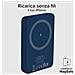 Batteria Esterna Wireless Magnetica 5000 Mah Colore Blu - Foto miniatura 4