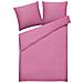 Set Copripiumino In Cotone Satinato 155 X 220 Cm Rosa Harmonridge - Foto miniatura 5