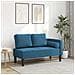 Chaise Longue con Cuscini Blu in Velluto - Foto miniatura 2