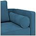 Chaise Longue con Cuscini Blu in Velluto - Foto miniatura 8
