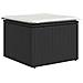 Set Divani da Giardino 10pz con Cuscini in Polyrattan Nero - Foto miniatura 7