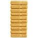 Asciugamani da Bagno SOLUND 10 pz Oro 100x150cm 600gsm - Foto miniatura 1