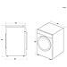 H-DRY 350 HR4 H7A2TE-S Asciugatrice Libera Installazione Caricamento Frontale 7 kg A++ Bianco - Foto miniatura 11