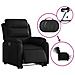 Lusso Casadino -  Poltrona Alzapersona Reclinabile Elettrica Nera In Similpelle - Foto miniatura 4