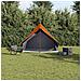Tenda da campeggio a forma di A per 3 persone grigia e arancione impermeabile - Foto miniatura 3