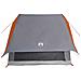 Tenda da campeggio a forma di A per 3 persone grigia e arancione impermeabile - Foto miniatura 5