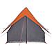 Tenda da campeggio a forma di A per 3 persone grigia e arancione impermeabile - Foto miniatura 6
