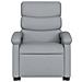 Poltrona Alzapersona Massaggi Reclinabile Grigio Chiaro Tessuto - Foto miniatura 8