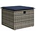 Set Divani Giardino 8 pz con Cuscini Marrone Polyrattan Acacia - Foto miniatura 6