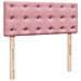 Struttura Letto Pouf con Materasso Rosa 120x200 cm Velluto - Foto miniatura 9