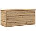 Scatola di stoccaggio  con coperchio Rovere Artigianale 100x42x46 cm Legno ingegnerizzato - Foto miniatura 1
