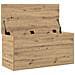 Scatola di stoccaggio  con coperchio Rovere Artigianale 100x42x46 cm Legno ingegnerizzato - Foto miniatura 5