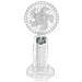 Ventilatore Portatile A 3 Velocità Con Luce Interna E Supporto Video Stabile, Trasparente - Foto miniatura 1