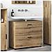Mobile da Bagno rovere artigianale 76.5 x 35 x 64 cm - Foto miniatura 2