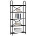 Libreria Rovere nero 80 x 30 x 183 cm Legno multistrato - Foto miniatura 3