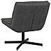 Sedia girevole Nero 63 x 75 x 76 cm Pelle sintetica - Foto miniatura 6