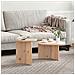 Tavolino da salotto 2 pcs Naturale 49 x 49 x 28 cm - Foto miniatura 2